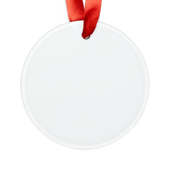Allyson Acrylic Ornament with Ribbon Home Decor Printify