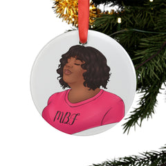 Allyson Acrylic Ornament with Ribbon Home Decor Printify
