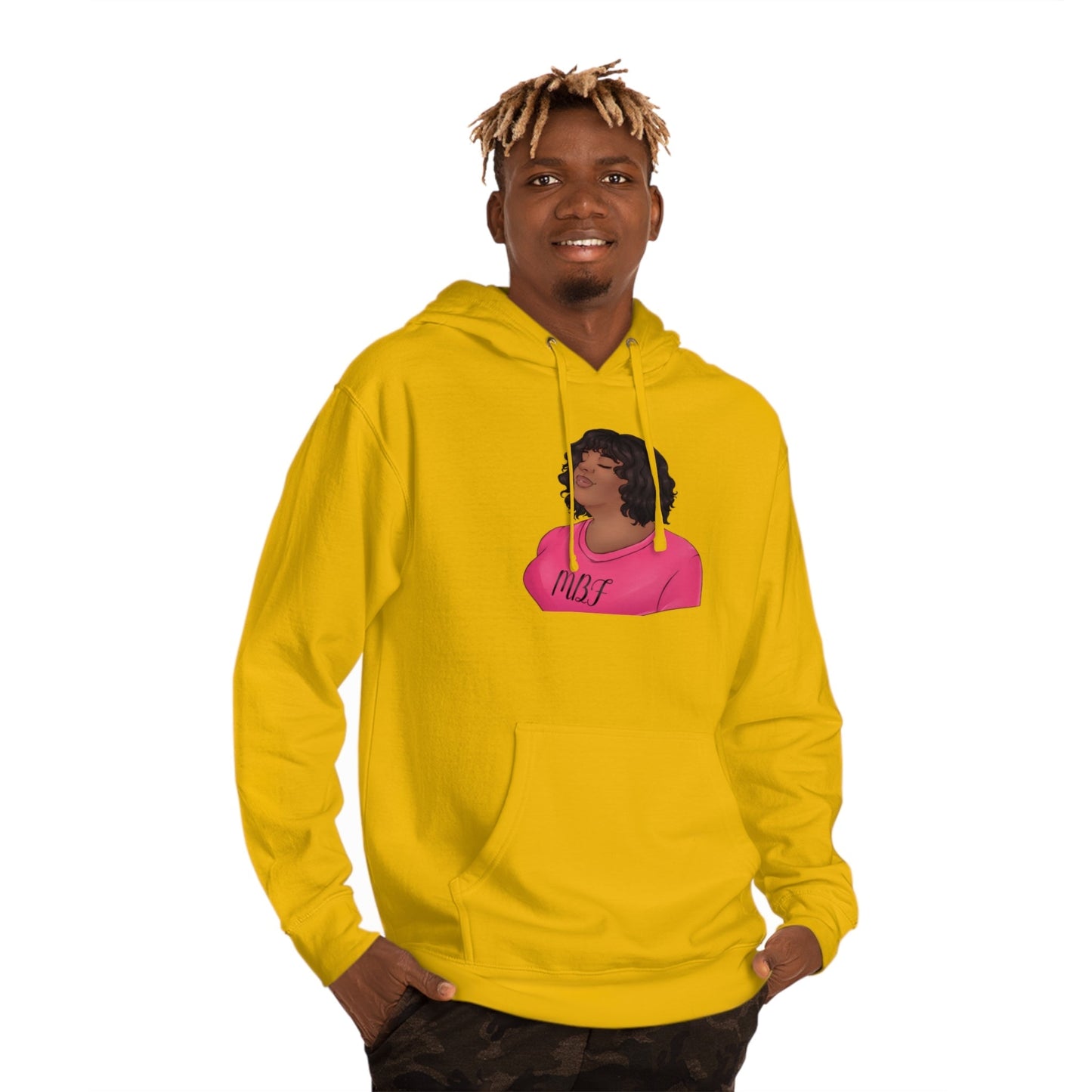 Allyson Unisex Hooded Sweatshirt Hoodie Printify