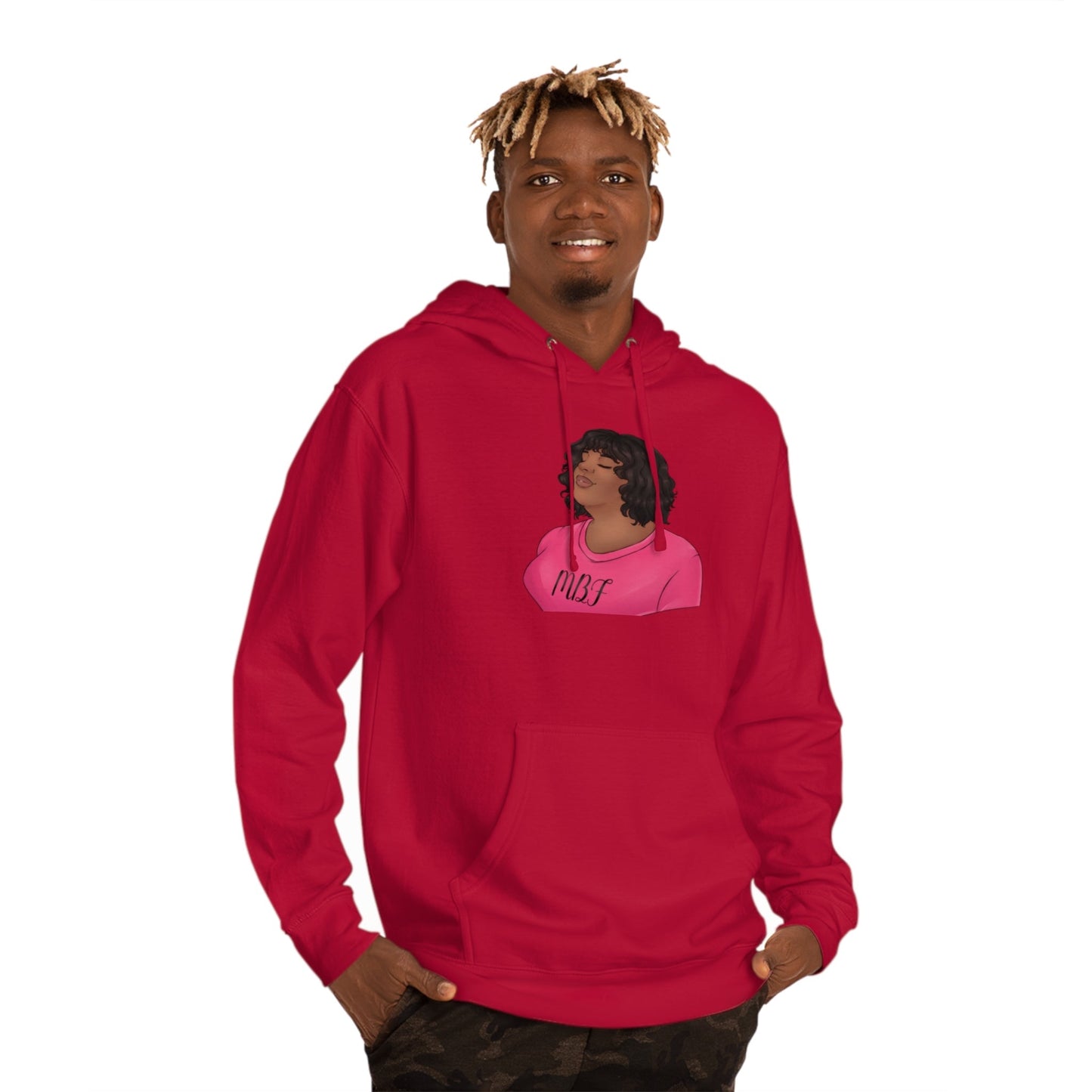 Allyson Unisex Hooded Sweatshirt Hoodie Printify