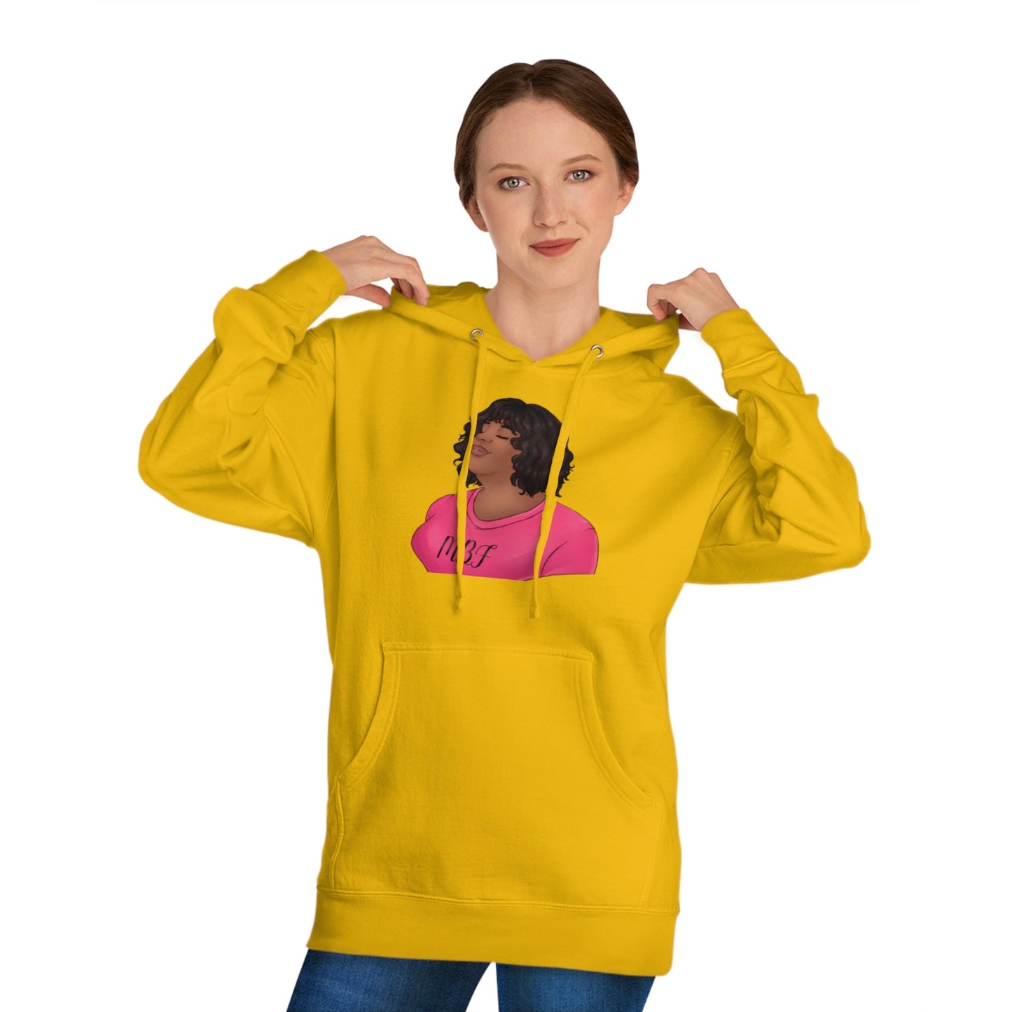 Allyson Unisex Hooded Sweatshirt Hoodie Printify 