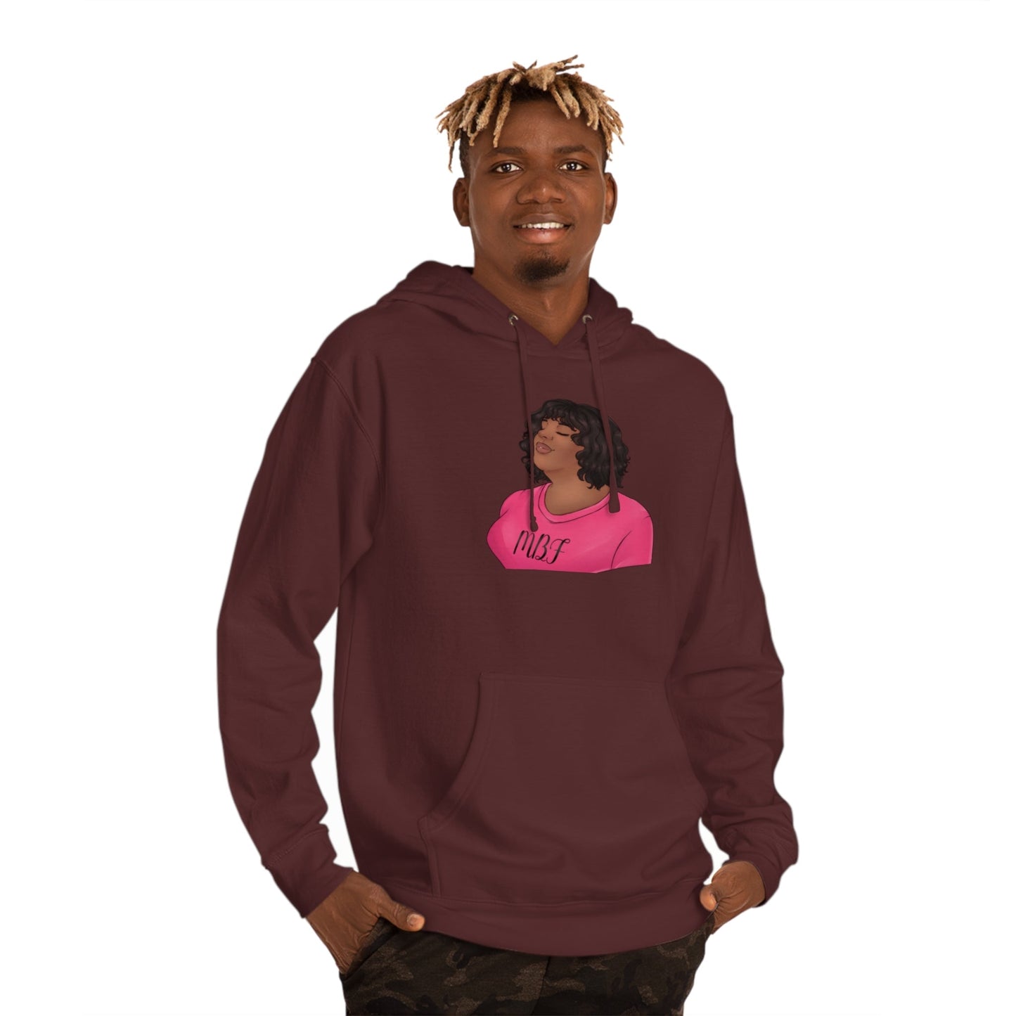 Allyson Unisex Hooded Sweatshirt Hoodie Printify