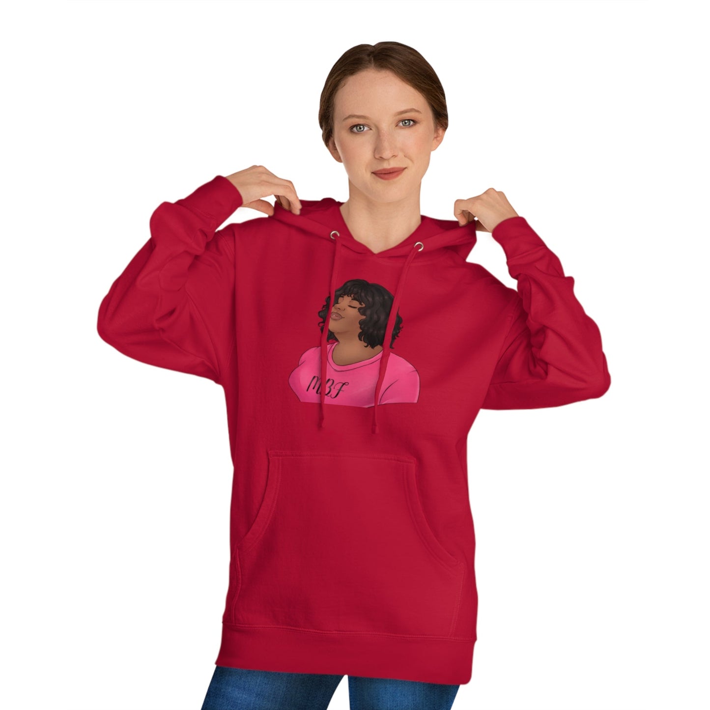Allyson Unisex Hooded Sweatshirt Hoodie Printify