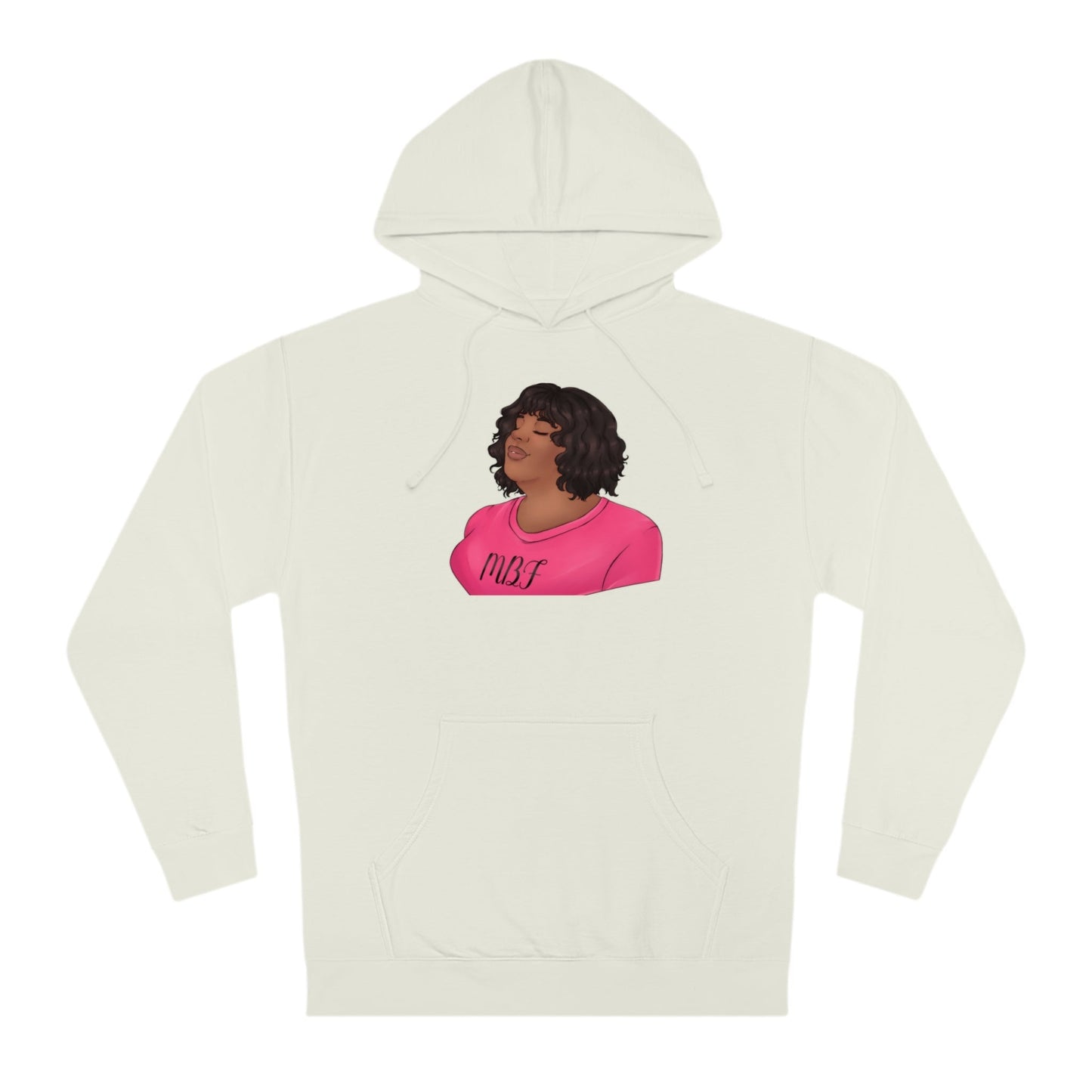 Allyson Unisex Hooded Sweatshirt Hoodie Printify Bone XS