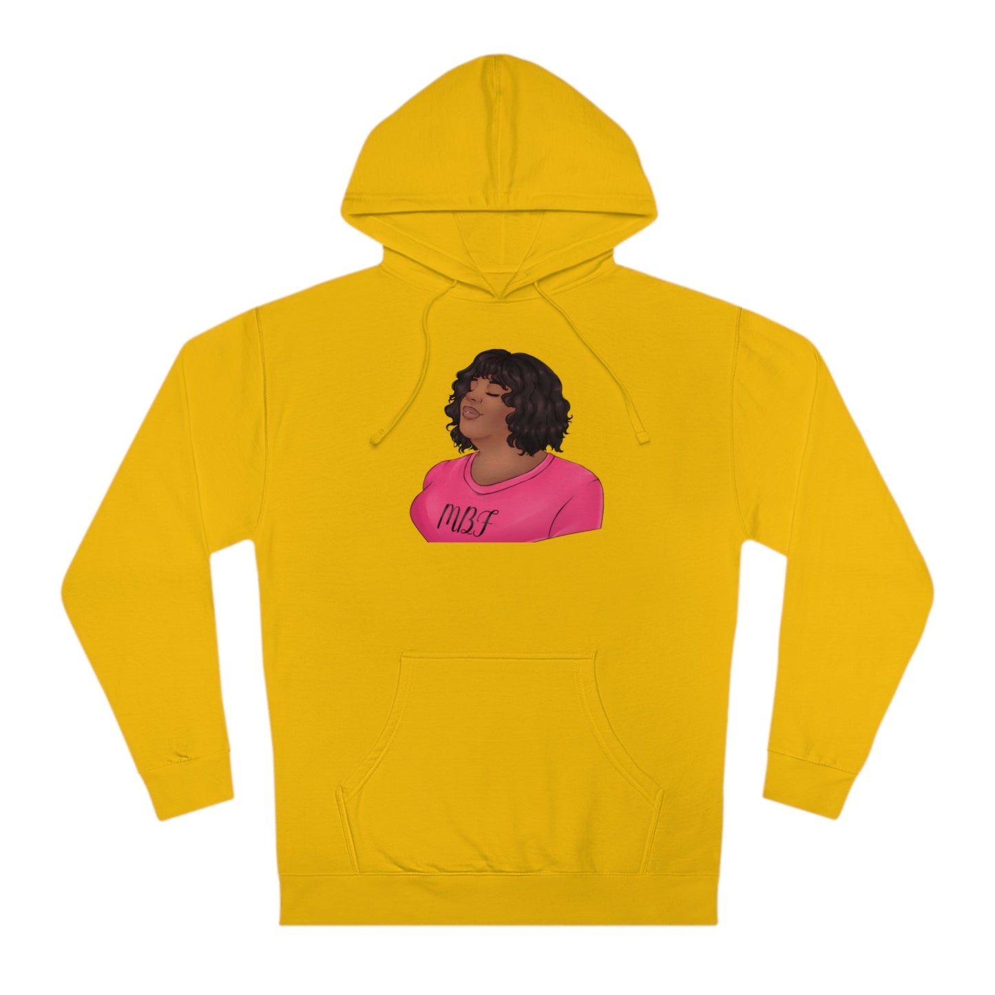 Allyson Unisex Hooded Sweatshirt Hoodie Printify Gold XS