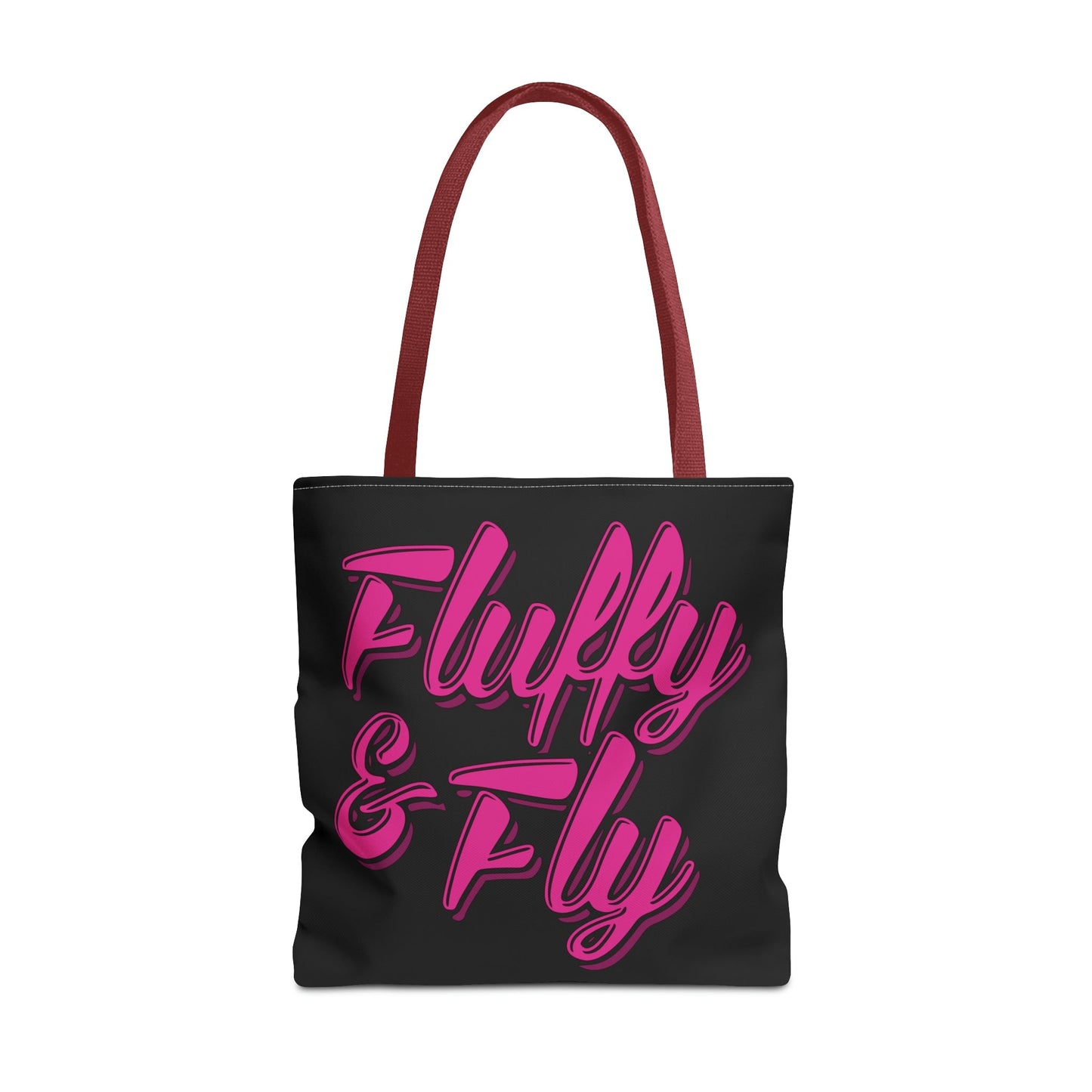 Fluffy and Fly Tote Bag Bags Printify 18" × 18'' Red