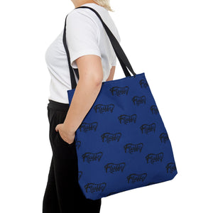 Fluffy Blue Tote Bag Bags Printify