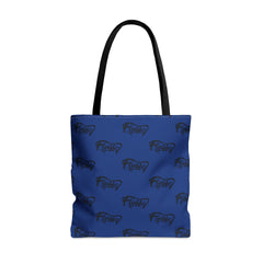 Fluffy Blue Tote Bag Bags Printify Large