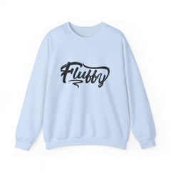 Fluffy Unisex Heavy Blend™ Crewneck Sweatshirt Sweatshirt Printify S Light Blue