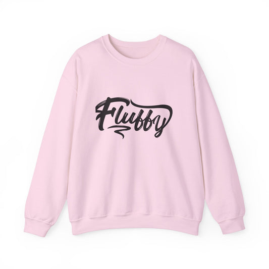 Fluffy Unisex Heavy Blend™ Crewneck Sweatshirt Sweatshirt Printify S Light Pink 