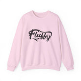 Fluffy Unisex Heavy Blend™ Crewneck Sweatshirt Sweatshirt Printify S Light Pink
