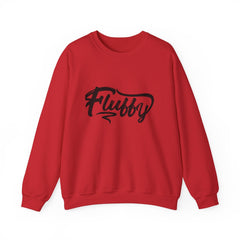 Fluffy Unisex Heavy Blend™ Crewneck Sweatshirt Sweatshirt Printify S Red