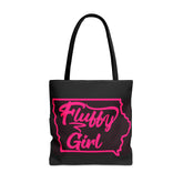 Iowa Fluffy Girl Tote Bag Bags Printify Small
