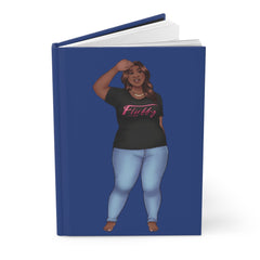 LaTonya Hardcover Journal Matte Paper products Printify