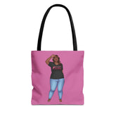 LaTonya Tote Bag (AOP) Bags Printify 13" × 13'' Black