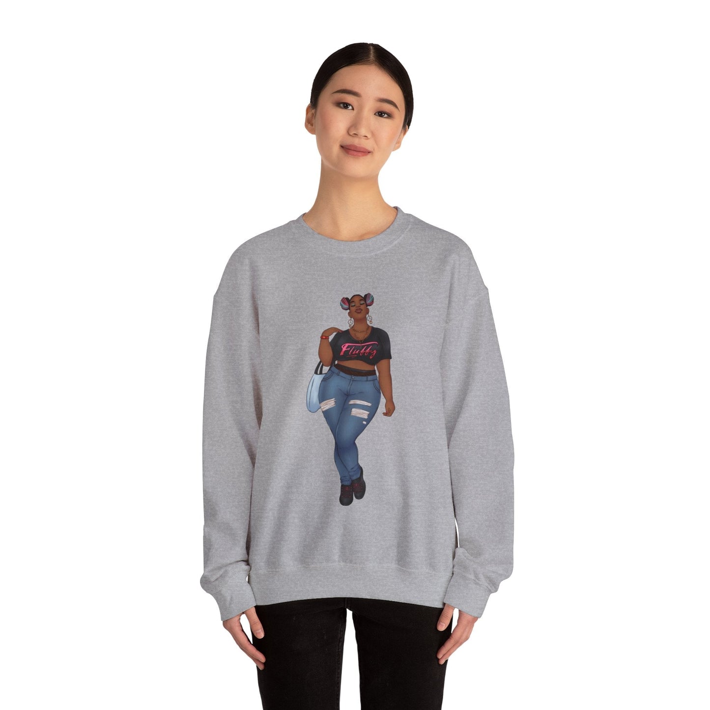 Mimi Sweatshirt Unisex Heavy Blend Crewneck Sweatshirt Printify 