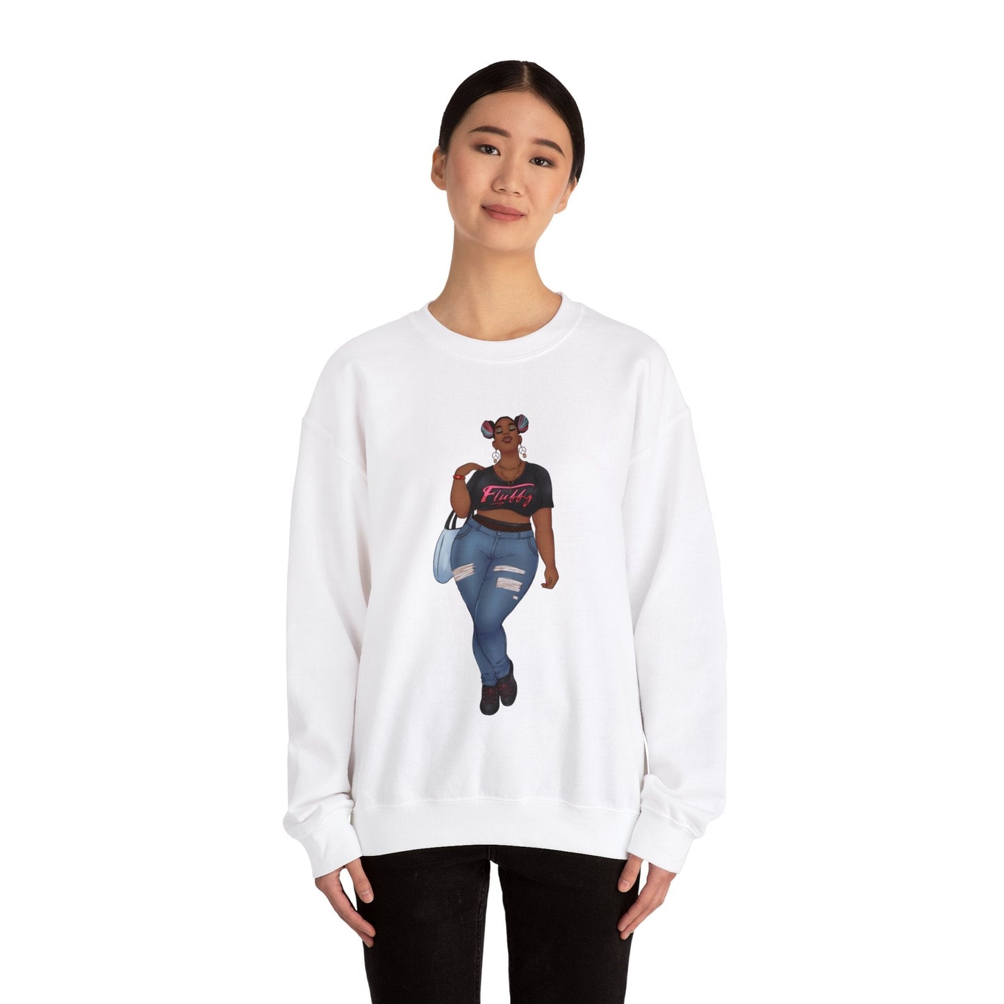 Mimi Sweatshirt Unisex Heavy Blend Crewneck Sweatshirt Printify 