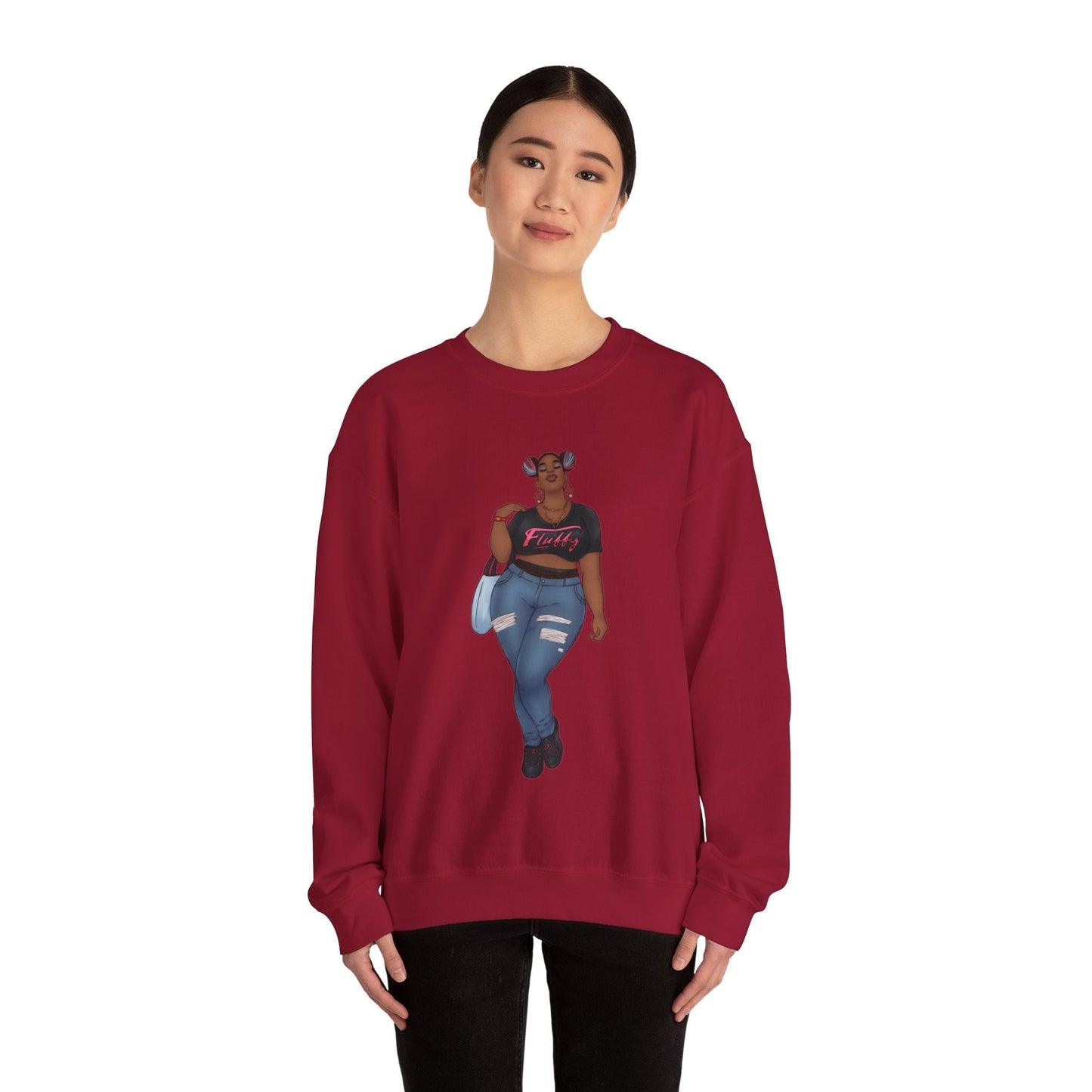 Mimi Sweatshirt Unisex Heavy Blend Crewneck Sweatshirt Printify 