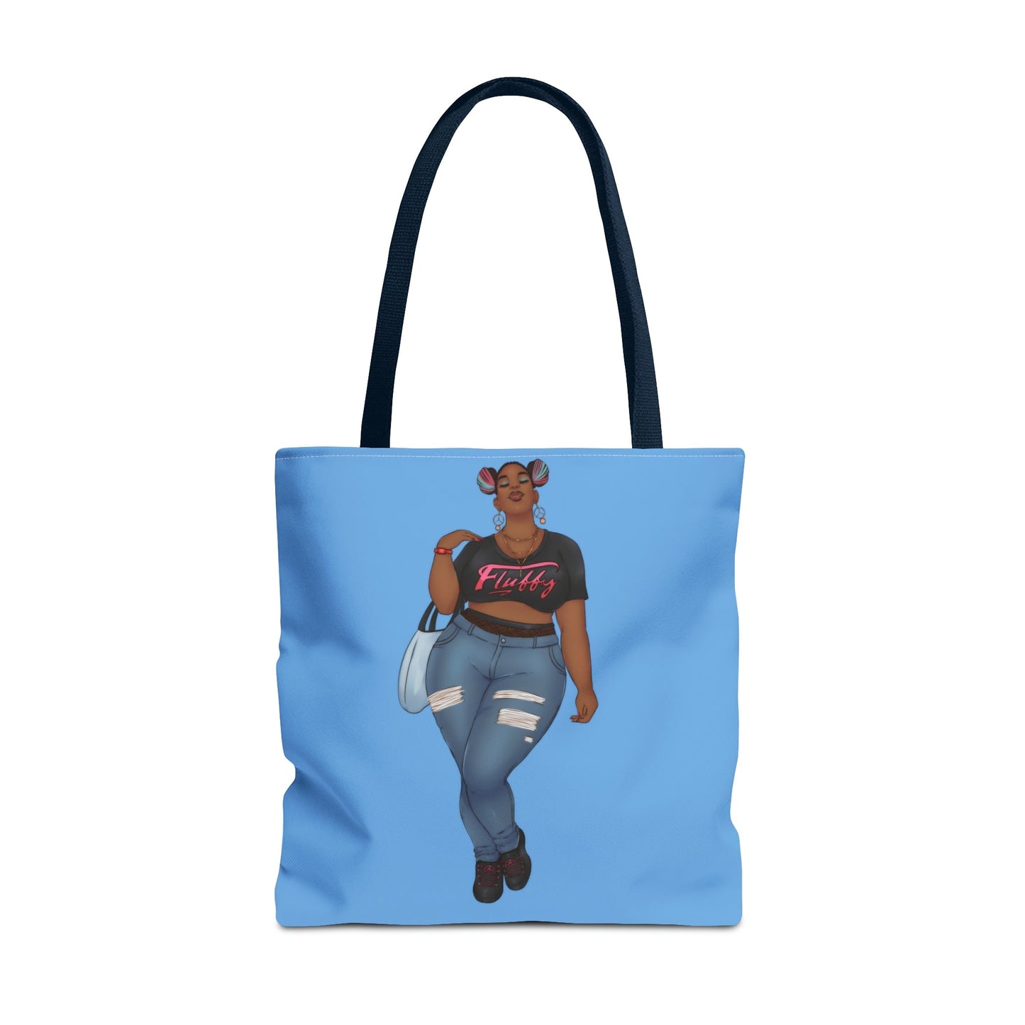 Mimi Tote Bag Bags Printify 18" × 18'' Navy