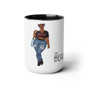 Mimi Two-Tone Coffee Mugs, 15oz Mug Printify