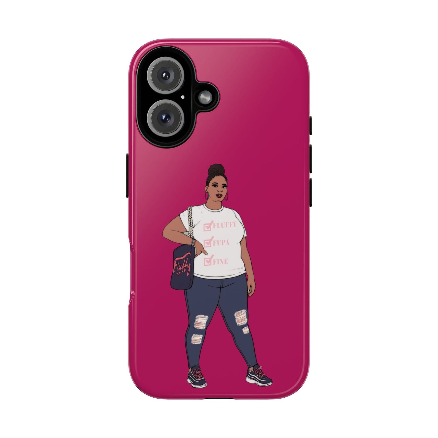 Phone Case - Jana Plus Size Model Show Off Your Fluff Contest Winner Phone Case Printify iPhone 16 Glossy