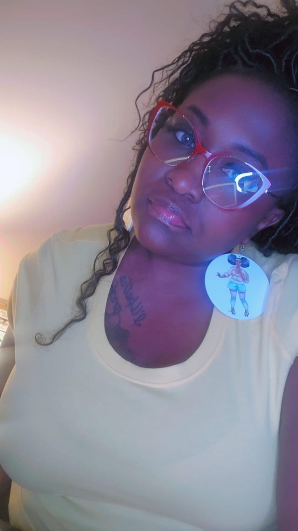 Retro Skater Girl Earrings PHYSICAL My Beautiful Fluff