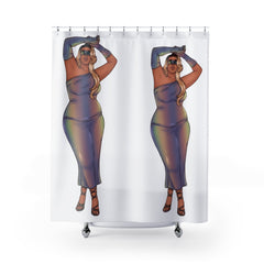 Shower Curtains - Show Off Your Fluff Collection featuring Tazah Home Decor Printify