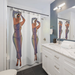Shower Curtains - Show Off Your Fluff Collection featuring Tazah Home Decor Printify 71" × 74"