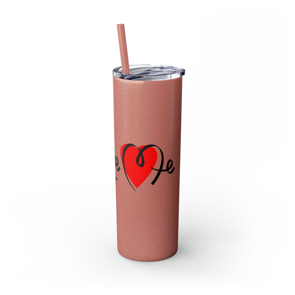 Skinny Tumbler with Straw, 20oz Mug Printify