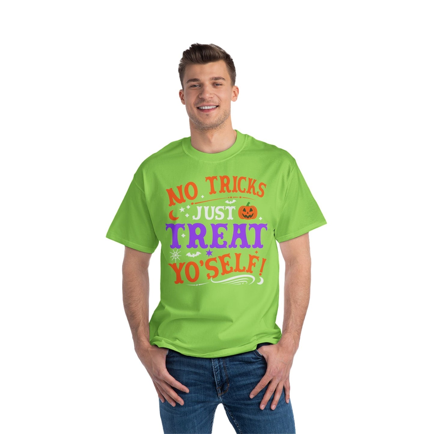 T-Shirt No Ticks Just Treat Yourself Halloween Size 6XL T-Shirt Printify