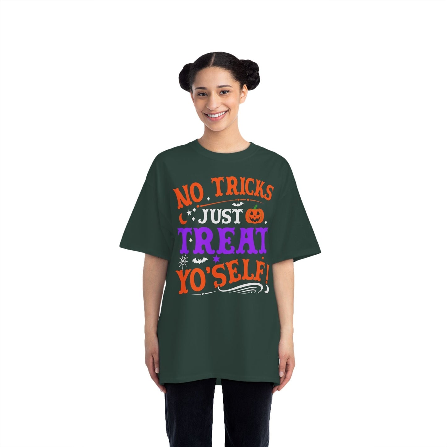 T-Shirt No Ticks Just Treat Yourself Halloween Size 6XL T-Shirt Printify