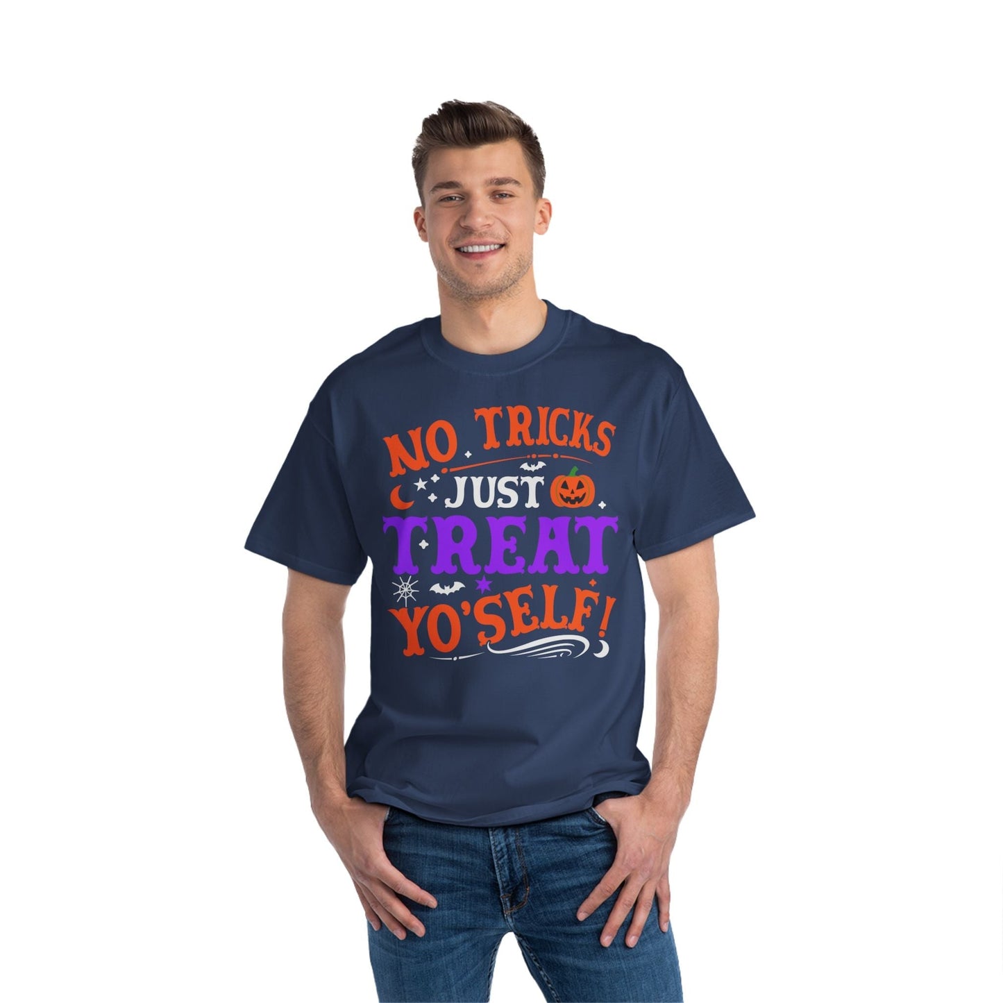 T-Shirt No Ticks Just Treat Yourself Halloween Size 6XL T-Shirt Printify