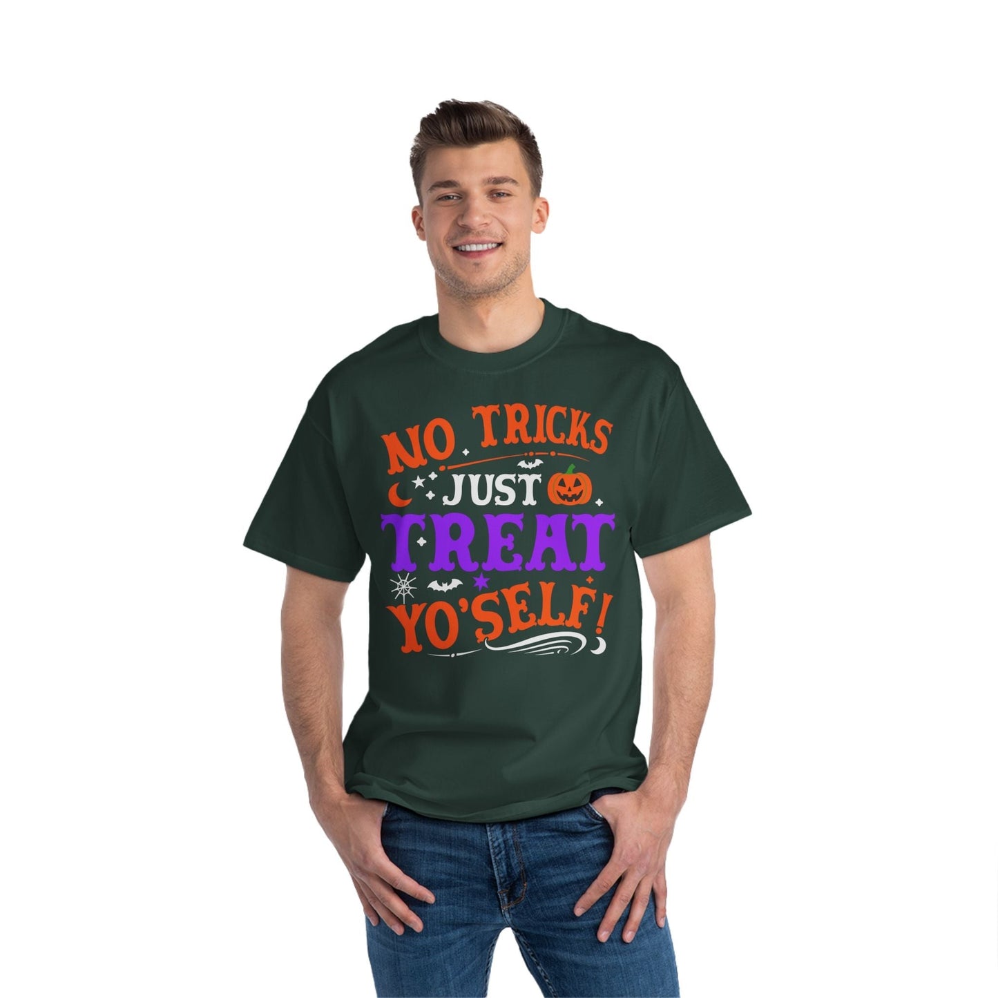 T-Shirt No Ticks Just Treat Yourself Halloween Size 6XL T-Shirt Printify