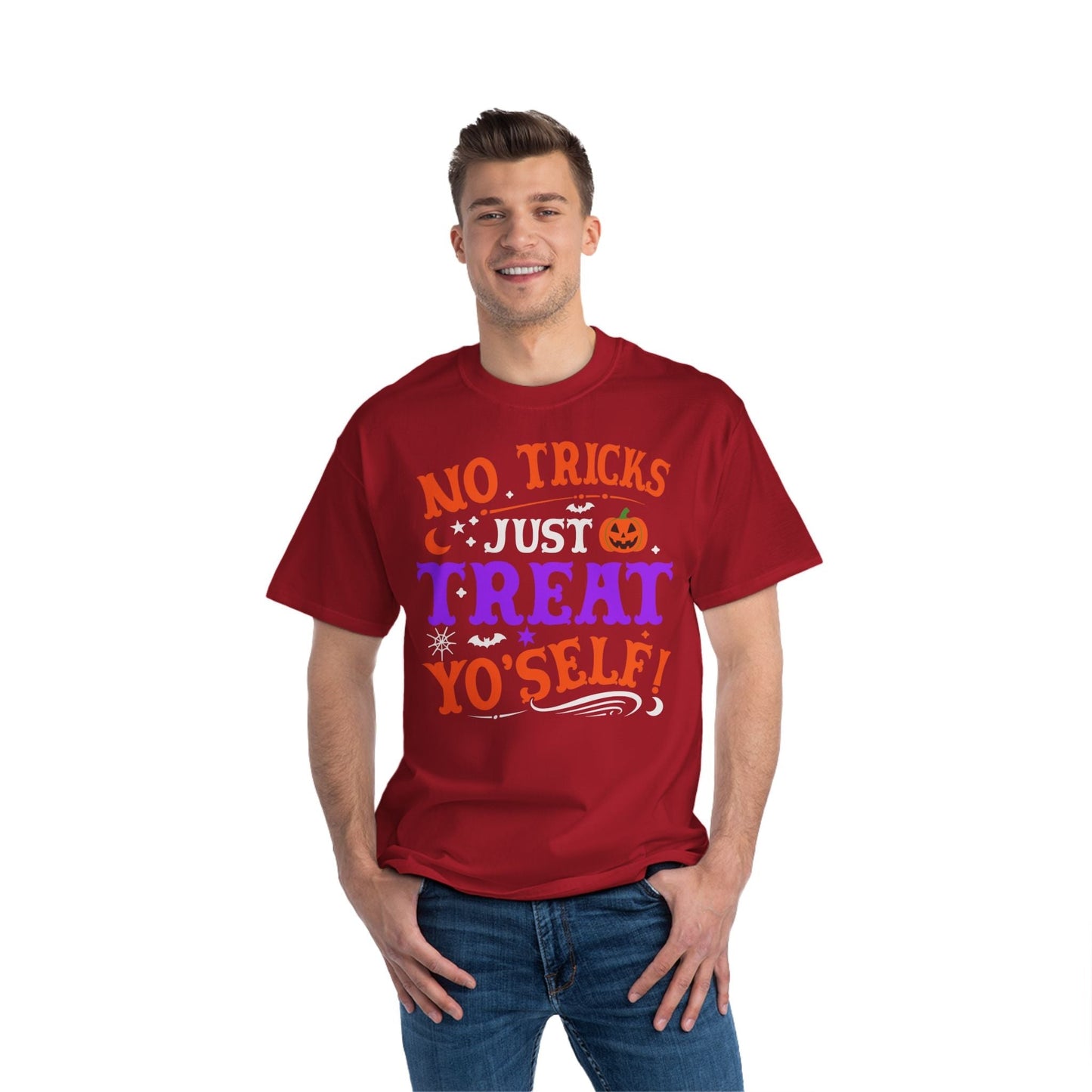 T-Shirt No Ticks Just Treat Yourself Halloween Size 6XL T-Shirt Printify