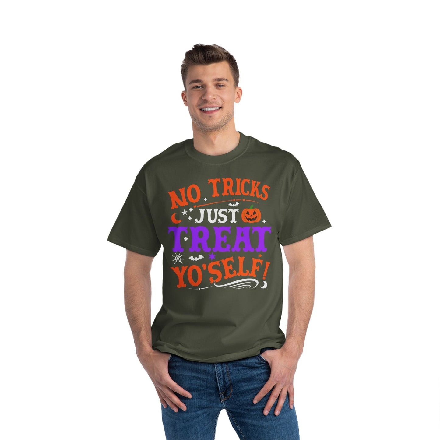 T-Shirt No Ticks Just Treat Yourself Halloween Size 6XL T-Shirt Printify