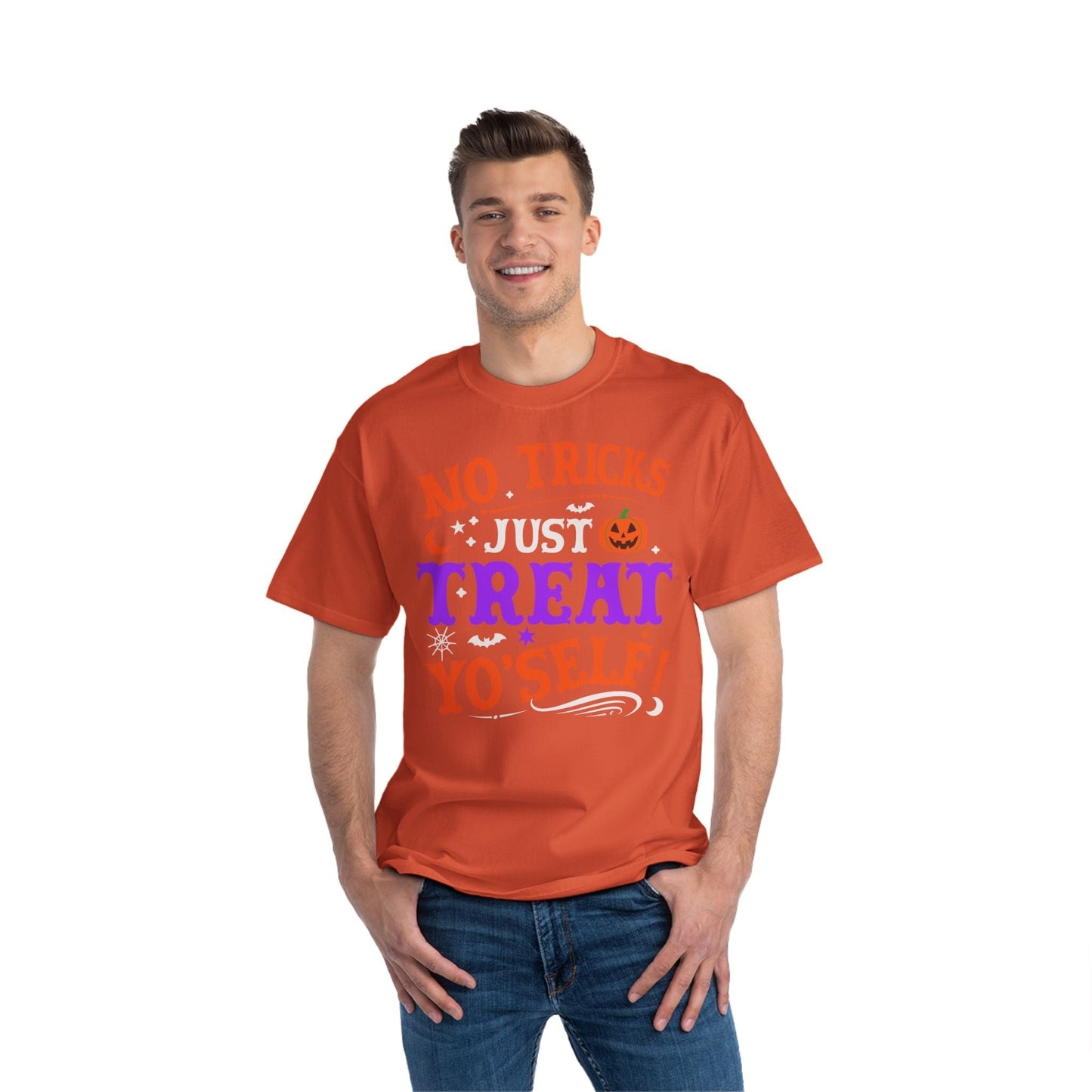 T-Shirt No Ticks Just Treat Yourself Halloween Size 6XL T-Shirt Printify