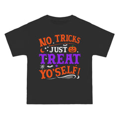 T-Shirt No Ticks Just Treat Yourself Halloween Size 6XL T-Shirt Printify Black S