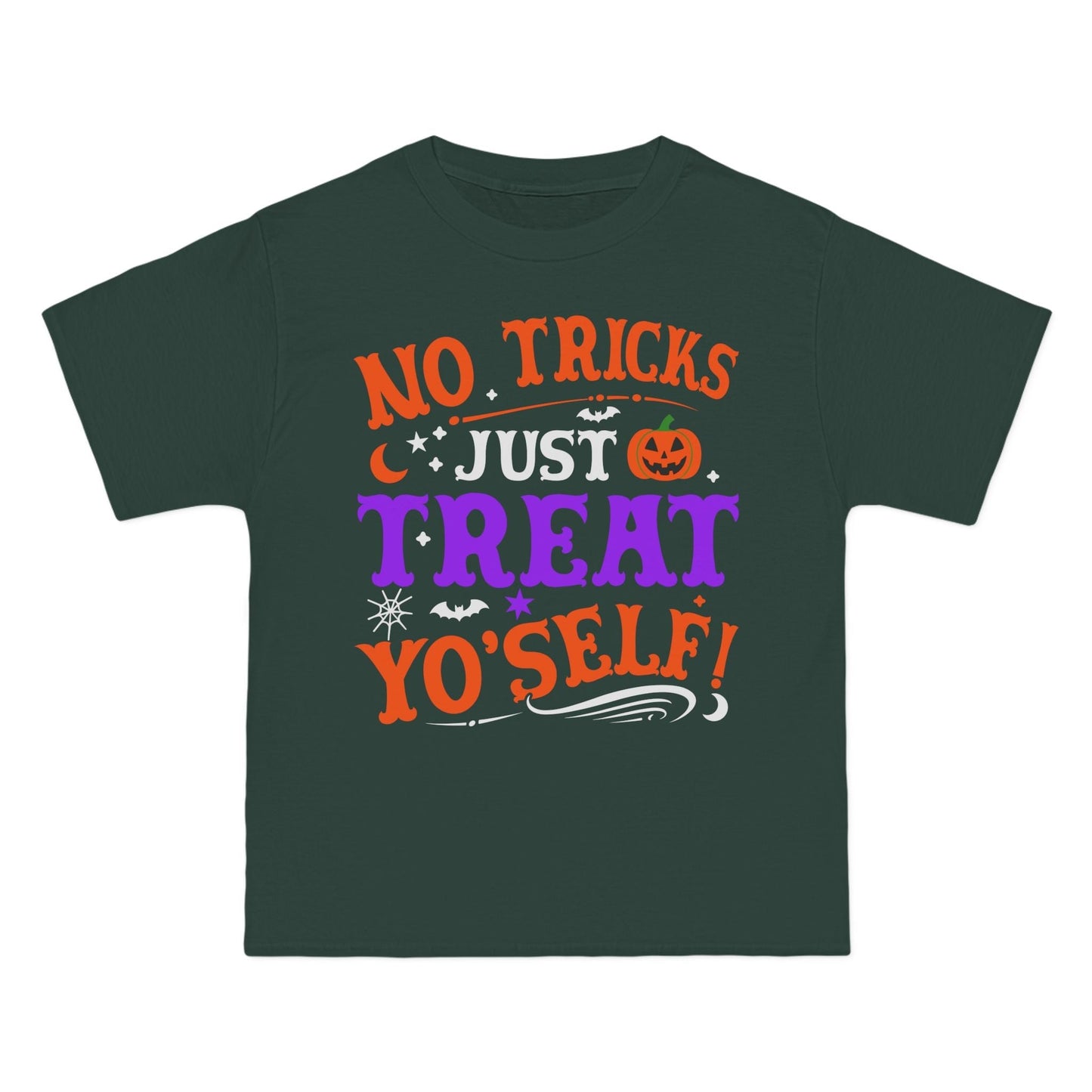 T-Shirt No Ticks Just Treat Yourself Halloween Size 6XL T-Shirt Printify Deep Forest S