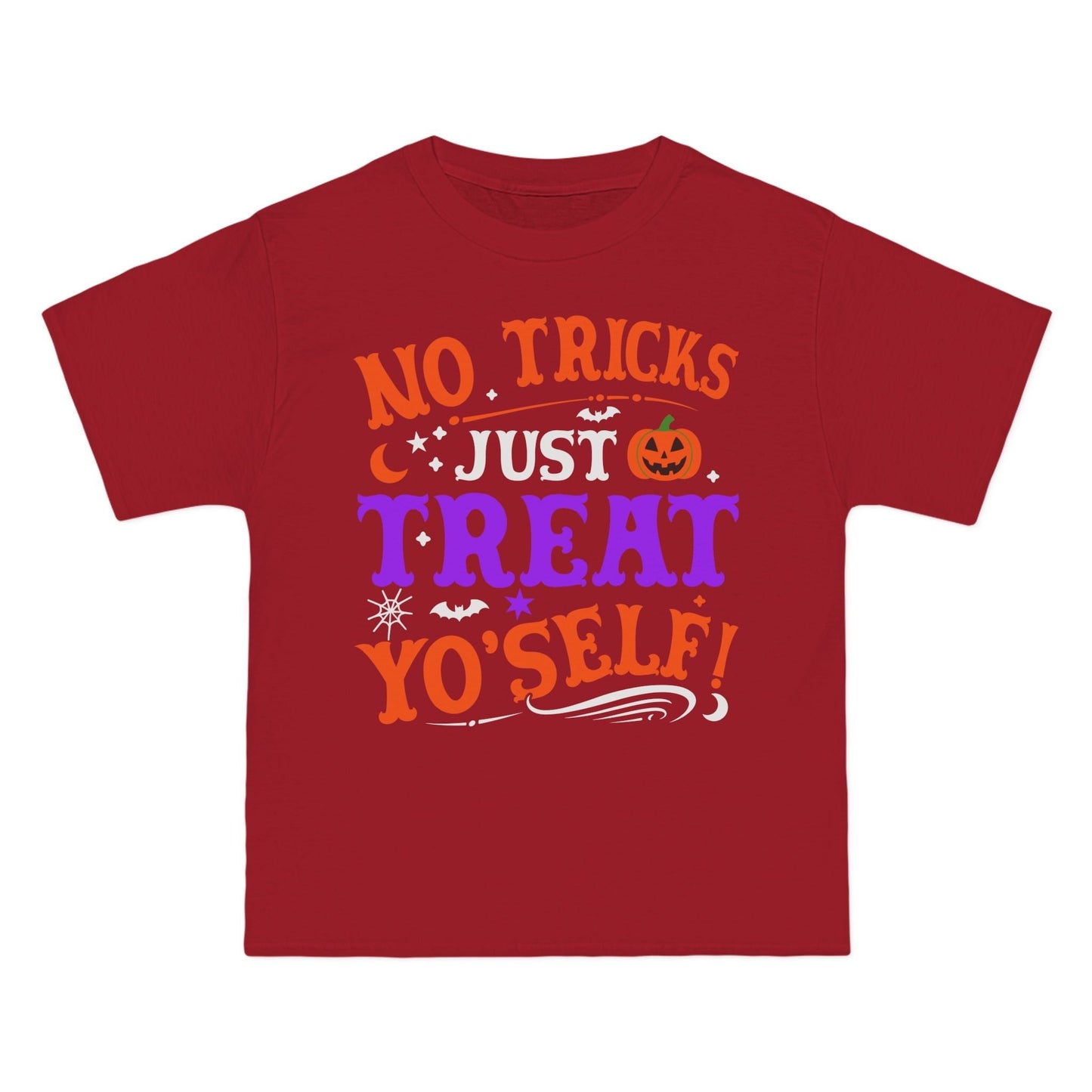 T-Shirt No Ticks Just Treat Yourself Halloween Size 6XL T-Shirt Printify Deep Red S