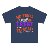 T-Shirt No Ticks Just Treat Yourself Halloween Size 6XL T-Shirt Printify Denim Blue S