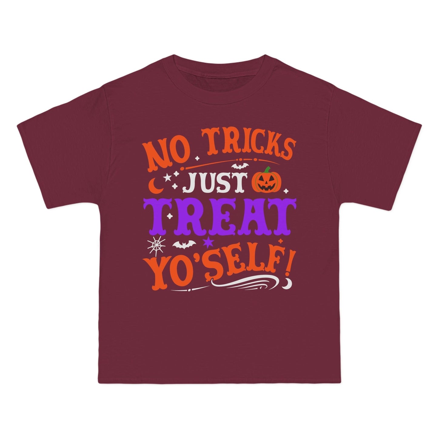 T-Shirt No Ticks Just Treat Yourself Halloween Size 6XL T-Shirt Printify Maroon S
