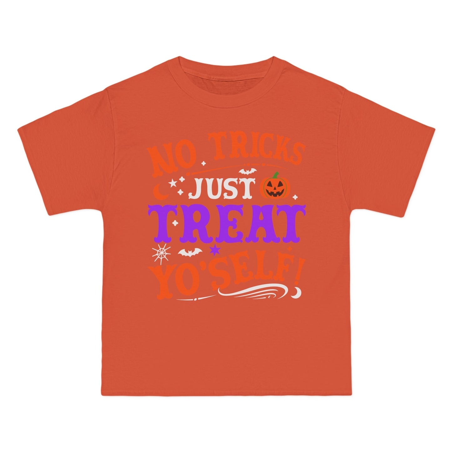 T-Shirt No Ticks Just Treat Yourself Halloween Size 6XL T-Shirt Printify Orange S