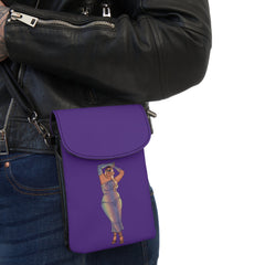 Tazah Small Phone Purse with Adjustable Leather Strap Bags Printify