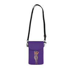 Tazah Small Phone Purse with Adjustable Leather Strap Bags Printify 7.5" × 4.9" × 1"