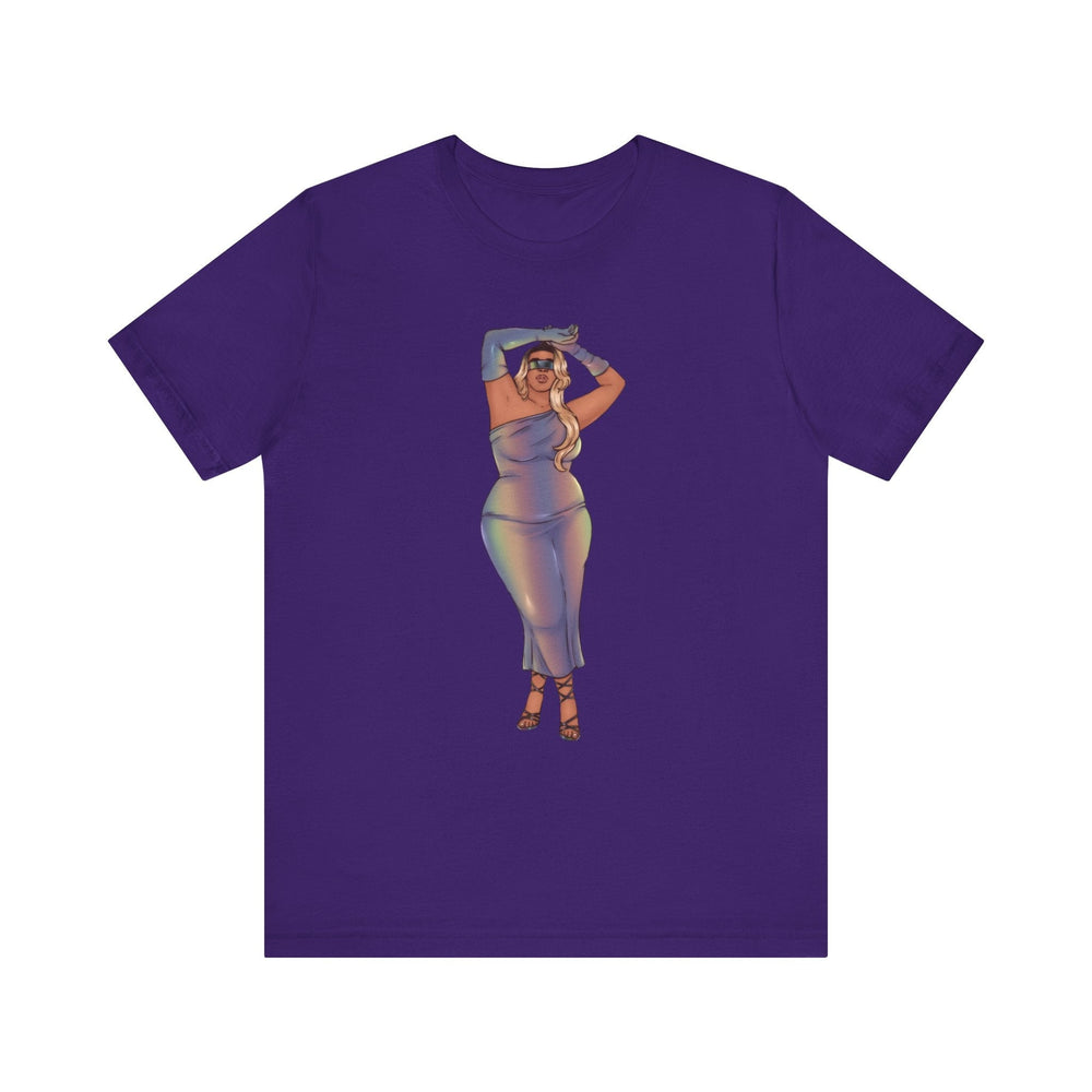 Tazah Unisex Classic Comfort Tee S-4XL - Show Off Your Fluff Collection T-Shirt Printify Team Purple XS