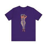 Tazah Unisex Classic Comfort Tee S-4XL - Show Off Your Fluff Collection T-Shirt Printify Team Purple XS