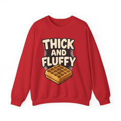 Thick and Fluffy Unisex Heavy Blend™ Crewneck Sweatshirt Sweatshirt Printify S Red
