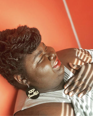 100% Beautiful Wooden Earring My Beautiful Fluff