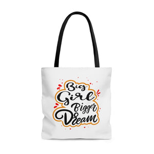 BIg Girl Bigger Dream Tote Bag Bags Printify Large