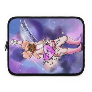 Body Positive Super Hero 13 inch Laptop Sleeve Laptop Sleeve Printify